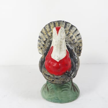 Vintage Thanksgiving Turkey Paper Mache Candy Container - | Pherds ...