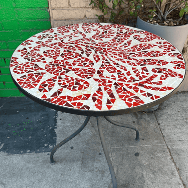 In-Between | Vintage Bistro Table with Mosaic Top