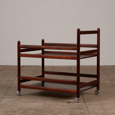 Rosewood Bar Cart by Niels Erik & Glasdam Jensen 