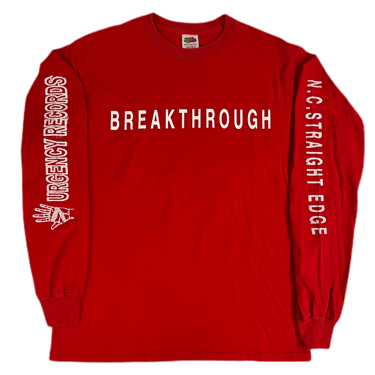 Vintage Breakthrough "N.C. Straight Edge" Long Sleeve Shirt