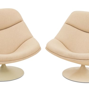 Pair of Geoffrey Harcourt x Artifort F518 Lounge Chairs