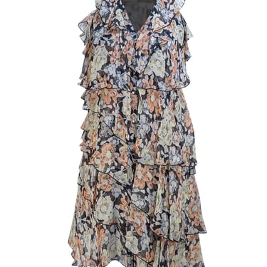 The Kooples - Green, Black, Orange Floral Sleeveless | Current Boutique -  DMV - Bethesda, Clarendon, DC, Old Town | ATTIC