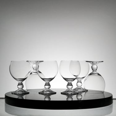 Crystal glass set of 6 crystal wine glass, vintage stemware, vintage wine glasses, wedding gift,  crystal barware  Vintage Glassware 
