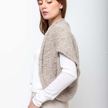 Lauren Manoogian Handknit Shrug - Pebble