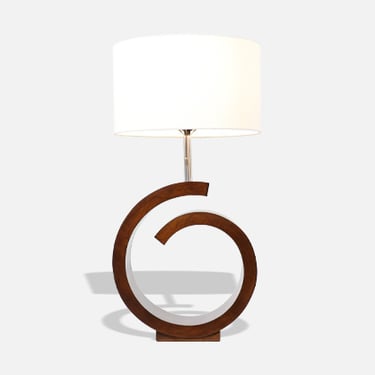 California Modern Sculpted Swirl Table Lamp by Modeline of CA