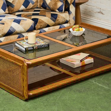Boho Rattan Vintage Coffee Table