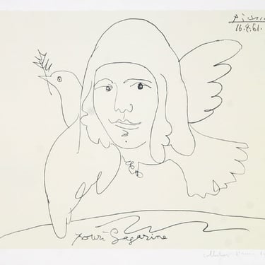 Pour Youri Gagarine, Pablo Picasso (After), Marina Picasso Estate Lithograph Collection 