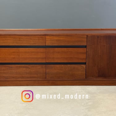 Refinished Dillingham Esprit Walnut 72” Dresser 
