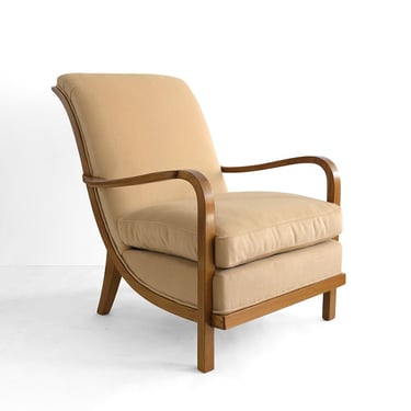 Swedish Art Deco Lounge Chair by Wilhelm Knoll Malmo 1933