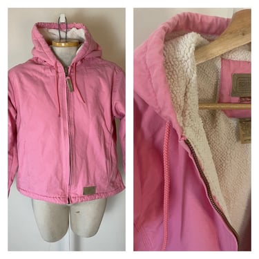 Vintage Pink Workwear Sherpa Lined Jacket 