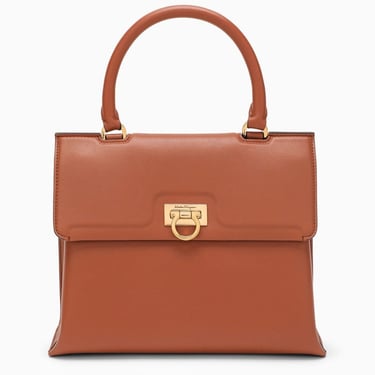 Ferragamo Trifolio siena-coloured handbag