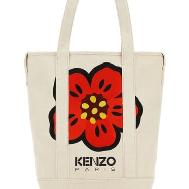 Kenzo Women Sand Canvas Shopping Bag