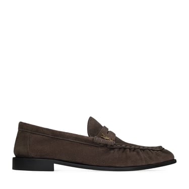 Saint Laurent Men Le Loafer Soft Suede Moccasins