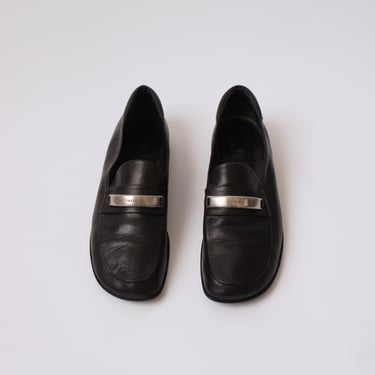 Vintage Prada Logo Loafers