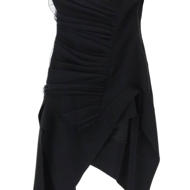 Mugler Asymmetric Mini Bustier Dress Women