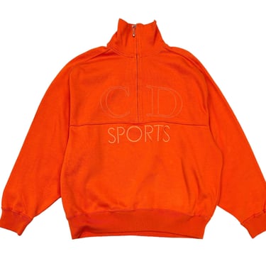 Dior Orange 'CD' Logo Pullover