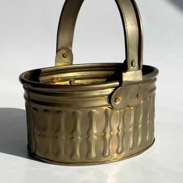 Vintage Brass Mini Basket