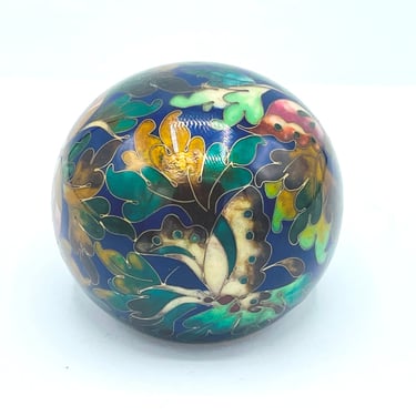 Beautiful Kuo Cloisonné Paperweight - Large 3"  Size - Excellent Condition 