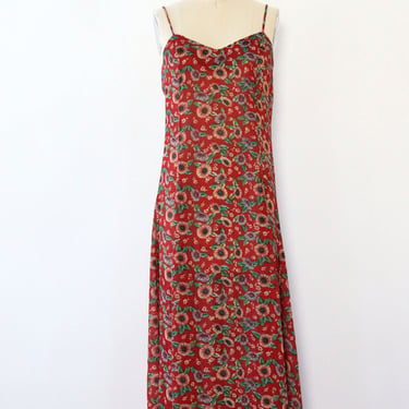 Sangria Floral Chiffon Dress S