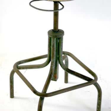 FRENCH  MODERNIST INDUSTRIAL DRAWING STOOL HELIOLITHE