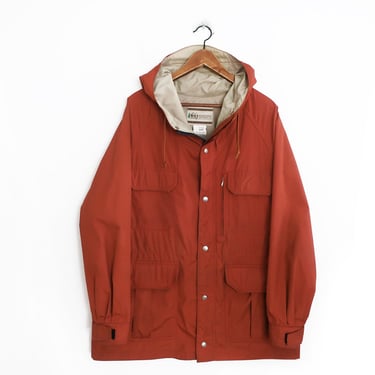 vintage mountain parka / 60/40 jacket / 1970s REI Co Op Rust Mountain Parka mountaineering jacket Large 