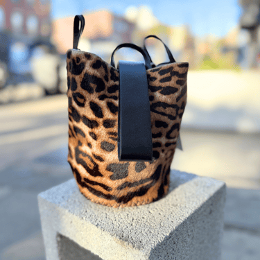 Navigli bag, dark cheetah calfskin