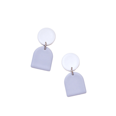 Circle Arch Dangles - Periwinkle