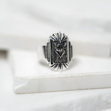 Sterling Silver Three of Swords Ring