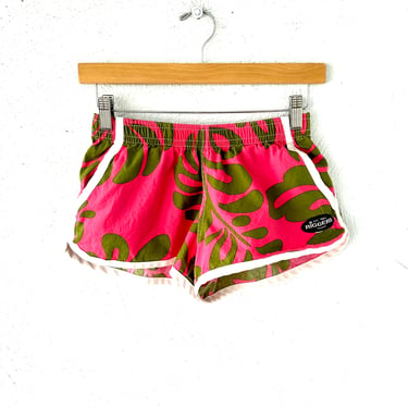 Vintage Hawaiian Pink Shorts y2k 90s Track Swim Shorts 