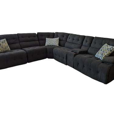 Gray Modular Reclining 6pc Sectional