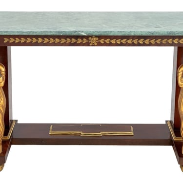 French Empire Style Mahogany Console Table