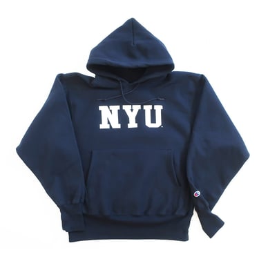 Nyu champion outlet hoodie