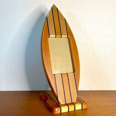 Vintage 90s Surfboard Picture Frame 