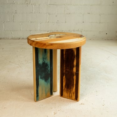 Mixed Wood End Table No. 3
