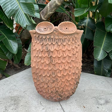 Vintage Stan Bitters Style Large Owl Planter 