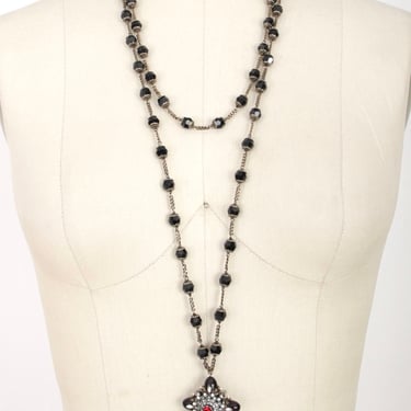 Alexander McQueen Dark Crystal Chain Necklace*