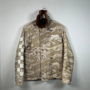 Undercover AW01 D.A.V.F Tiger Camo Fur Liner Jacket Size M