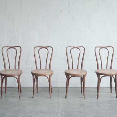 Early Jacob & Josef Kohn Bentwood Caned Chairs