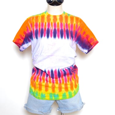 Vintage 90's Tie Dye Basic T-Shirt Sz S 