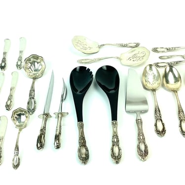 29 pc Towle King Richard Sterling Silver Flatware Serving Pieces 