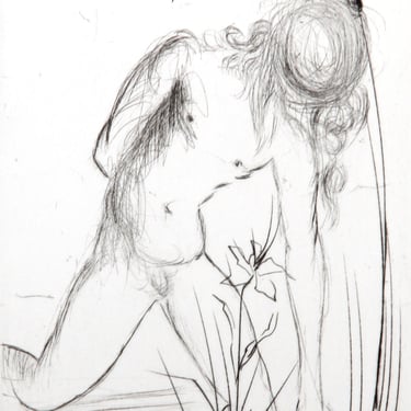 Salvador Dalí, Narcissus, Etching 