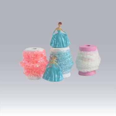 Miniature Gift Trims, Package Decorations, Mini Tinsel Thread, 1:12 scale Trims 