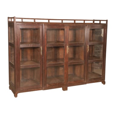 4 Door Cabinet with Glass