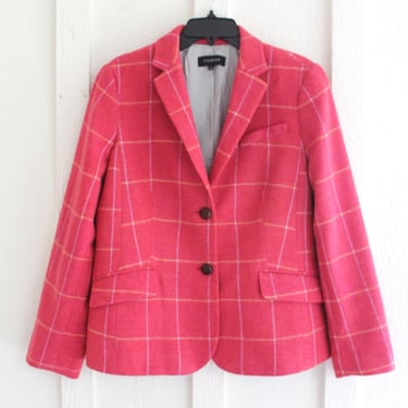 Blazer - Wool Plaid - Dusty Pink Plaid - Women's size 16 - by Talbots 