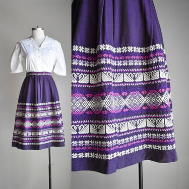 Vintage Guatemalan Woven Skirt 