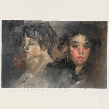 Elizabeth Hutchinson Painting - Two Heads