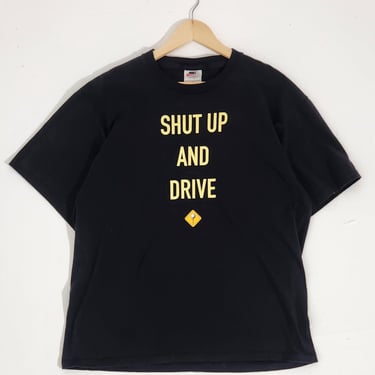 Vintage 1990s NIKE  Golf &quot; Shut up and Drive&quot; T-Shirt Sz. L