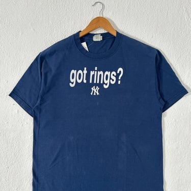 Y2k 2005 Got Rings? New York Yankees T-Shirt Sz. L