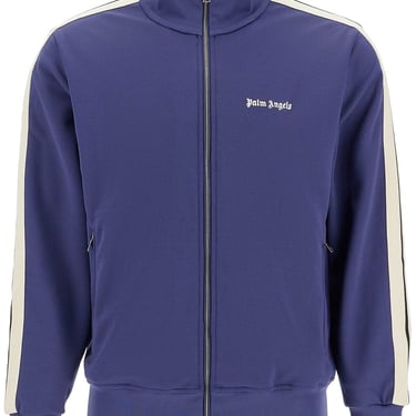 Palm Angels Contrast Band Track Jacket With Nine Words Men