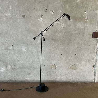 Vintage Post Modern Chrome Adjustable Floor Lamp